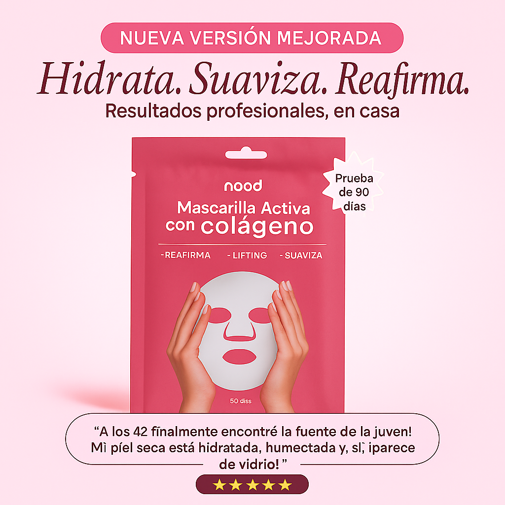 Mascarilla iluminadora de colágeno Nood