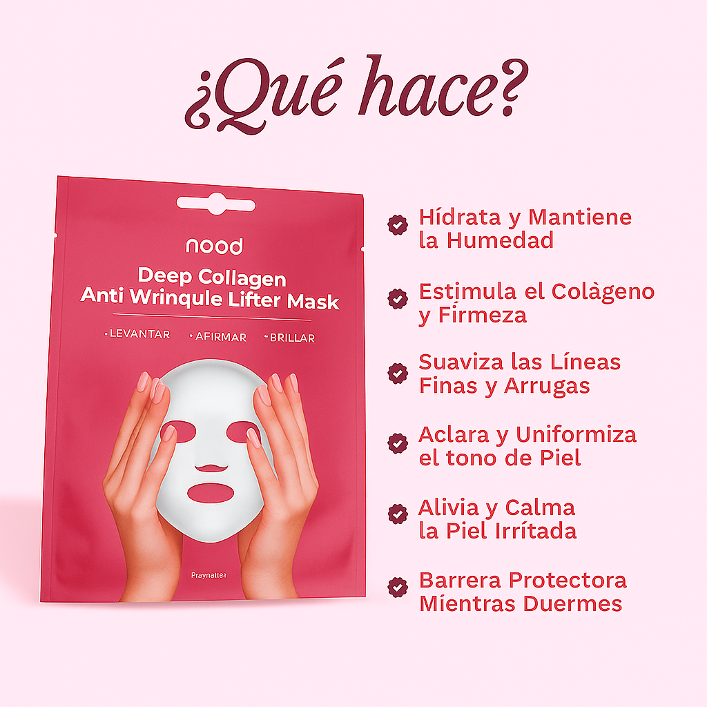 Mascarilla iluminadora de colágeno Nood
