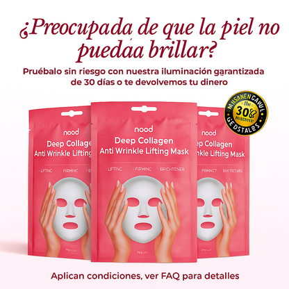 Mascarilla iluminadora de colágeno Nood
