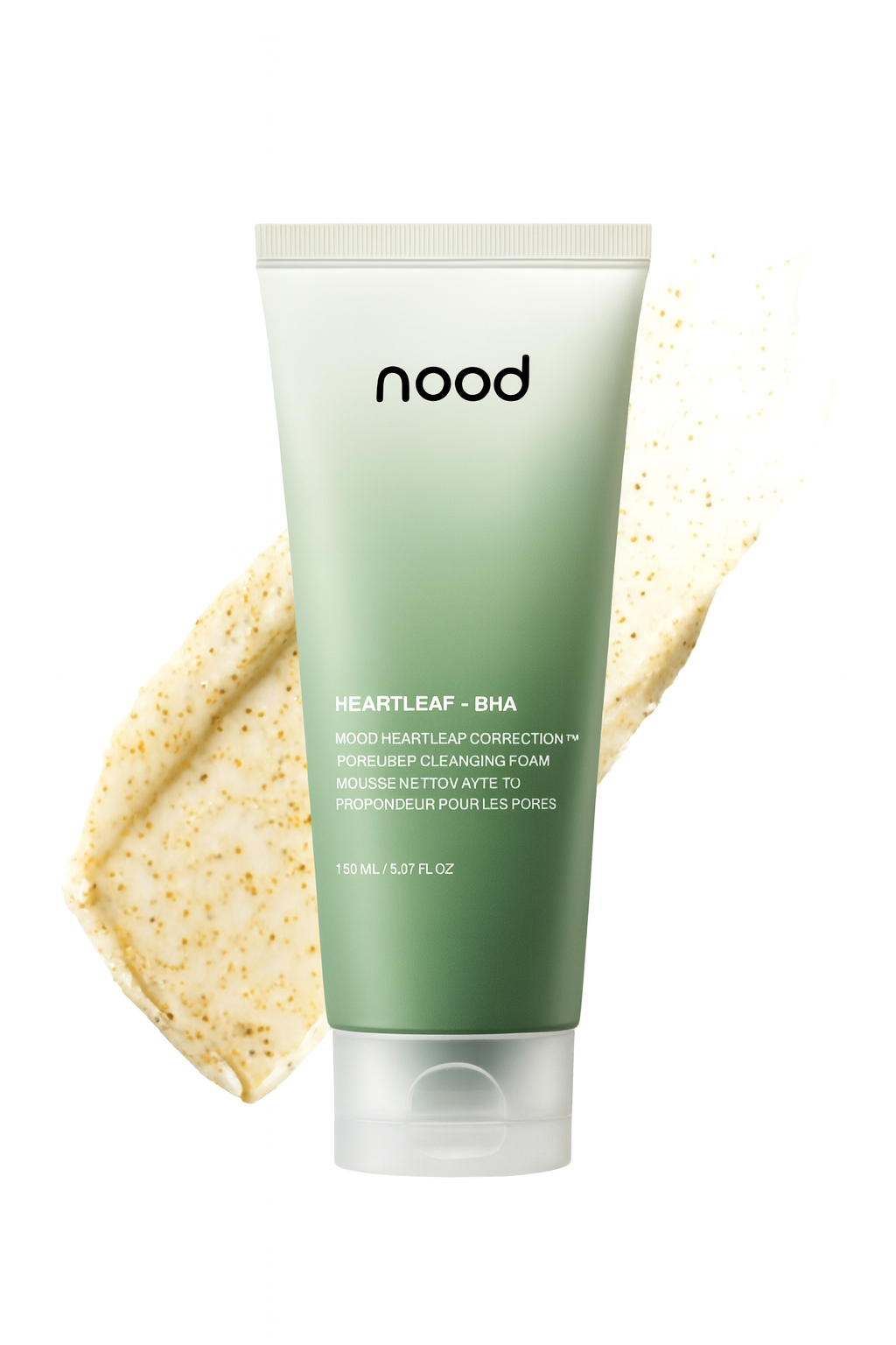 nood - Espuma limpiadora profunda Heartleaf